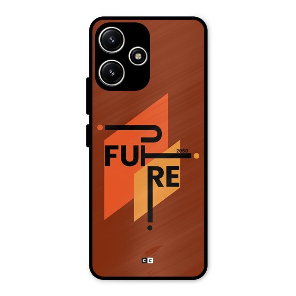 illustrative Future Metal Back Case for Poco M6 Pro