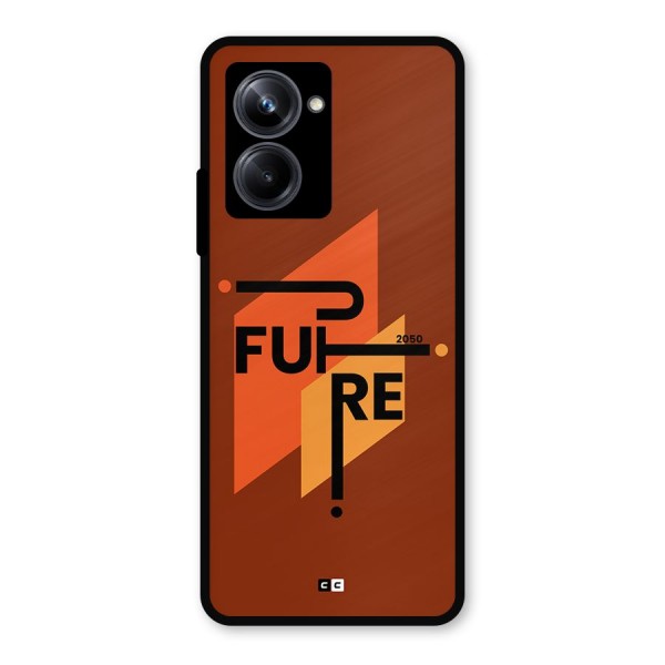 illustrative Future Metal Back Case for Realme 10 Pro