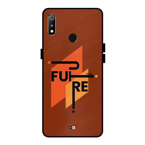 illustrative Future Metal Back Case for Realme 3