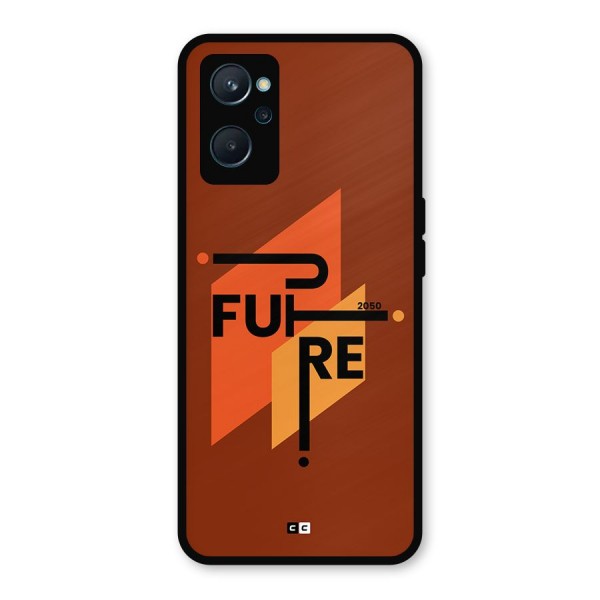 illustrative Future Metal Back Case for Realme 9i