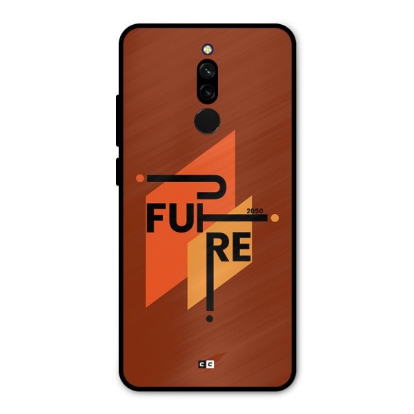 illustrative Future Metal Back Case for Redmi 8