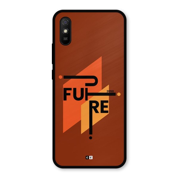 illustrative Future Metal Back Case for Redmi 9a