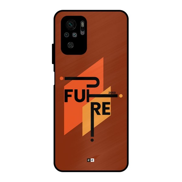 illustrative Future Metal Back Case for Redmi Note 10