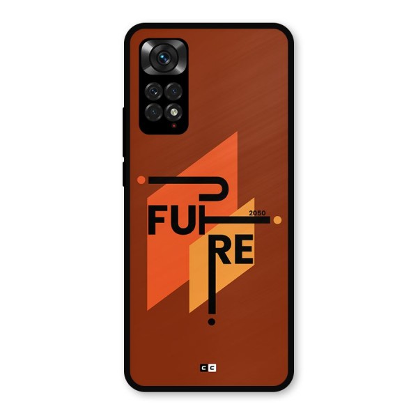 illustrative Future Metal Back Case for Redmi Note 11