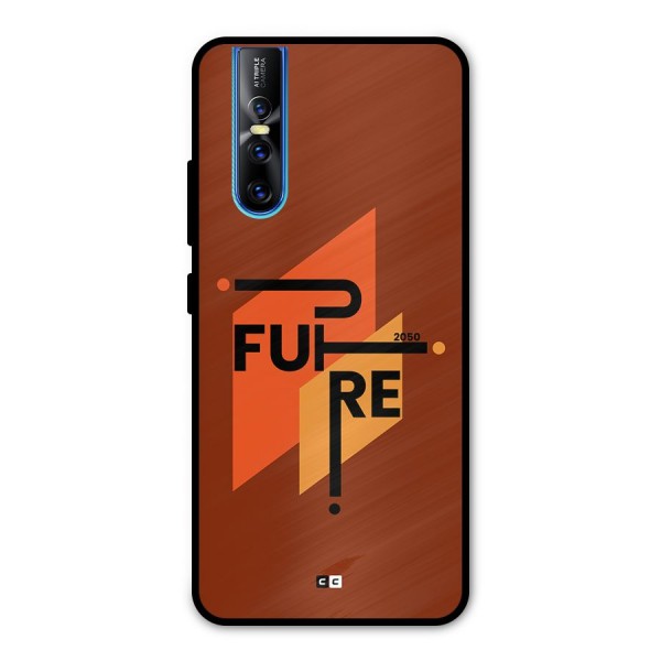 illustrative Future Metal Back Case for Vivo V15 Pro