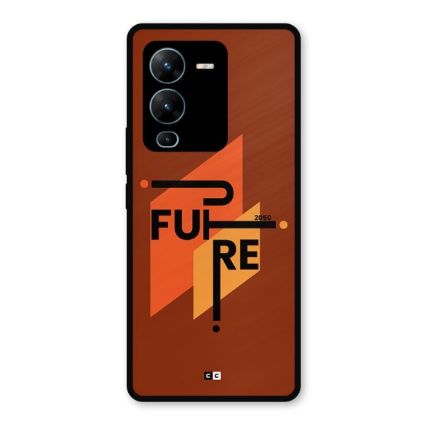 illustrative Future Metal Back Case for Vivo V25 Pro