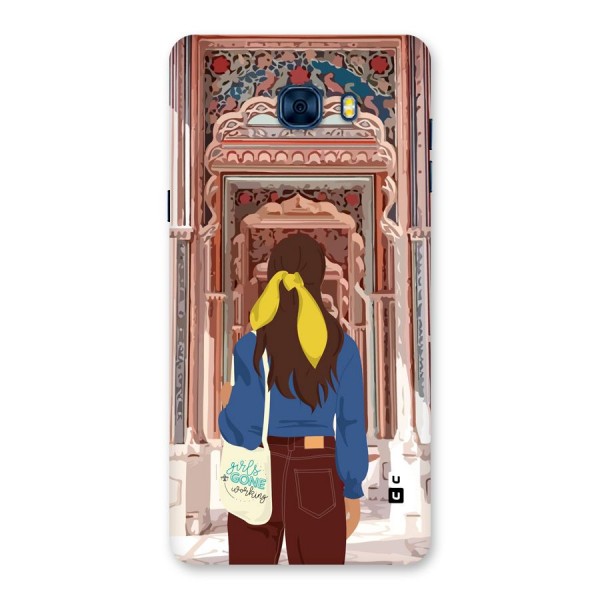 wonderful Girl Back Case for Galaxy C7 Pro