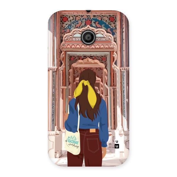 wonderful Girl Back Case for Moto E