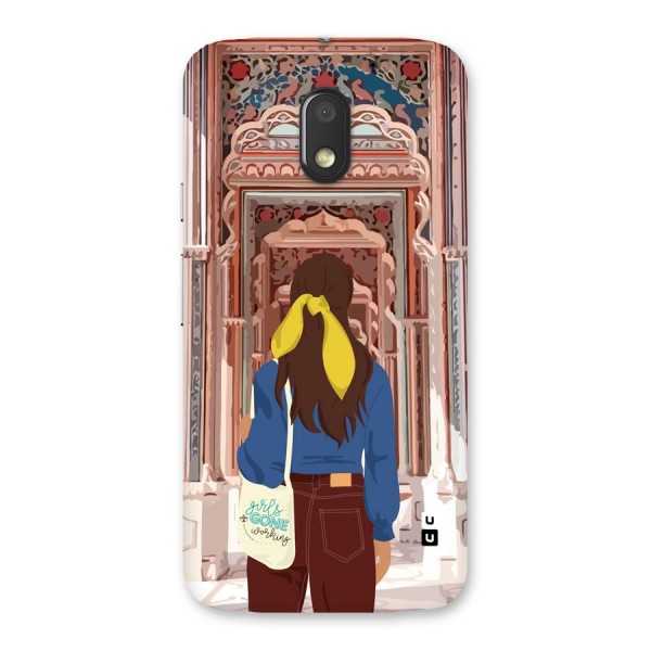 wonderful Girl Back Case for Moto E3 Power