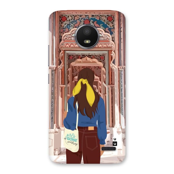 wonderful Girl Back Case for Moto E4