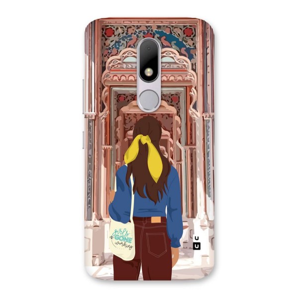 wonderful Girl Back Case for Moto M