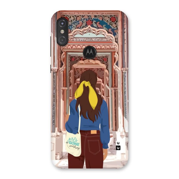 wonderful Girl Back Case for Motorola One Power