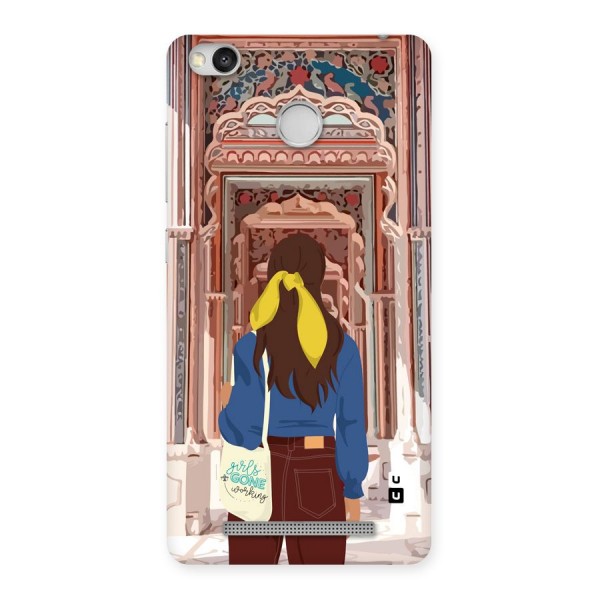 wonderful Girl Back Case for Redmi 3S Prime