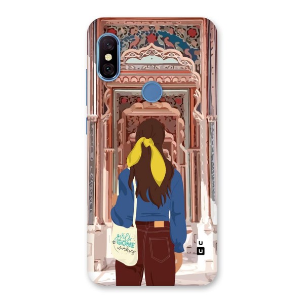 wonderful Girl Back Case for Redmi Note 6 Pro