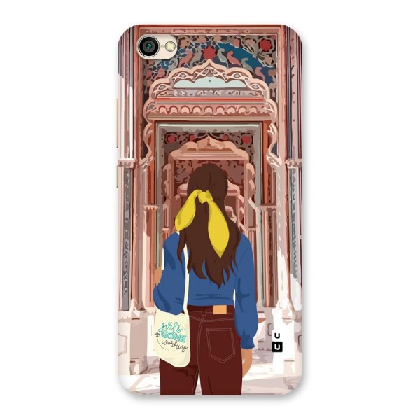 wonderful Girl Back Case for Redmi Y1 Lite