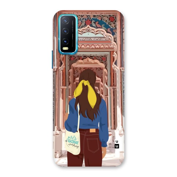 wonderful Girl Back Case for Vivo Y12s