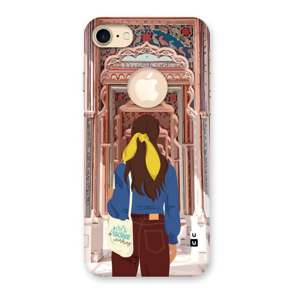 wonderful Girl Back Case for iPhone 8 Logo Cut