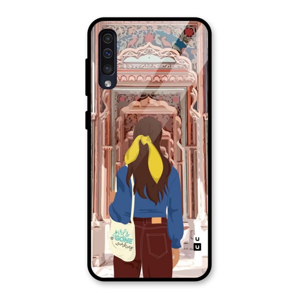 wonderful Girl Glass Back Case for Galaxy A50s