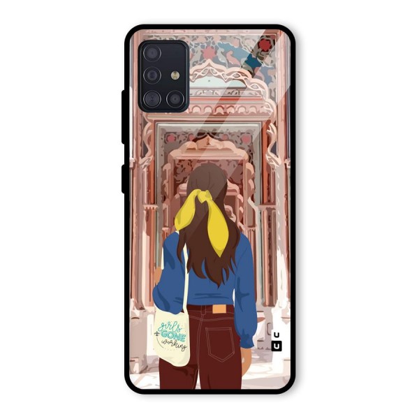 wonderful Girl Glass Back Case for Galaxy A51