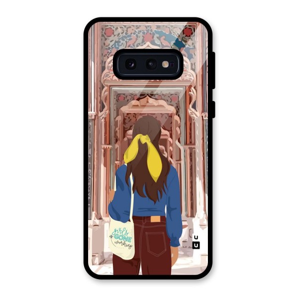 wonderful Girl Glass Back Case for Galaxy S10e