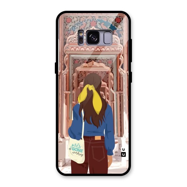 wonderful Girl Glass Back Case for Galaxy S8