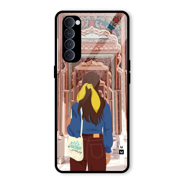 wonderful Girl Glass Back Case for Oppo Reno4 Pro