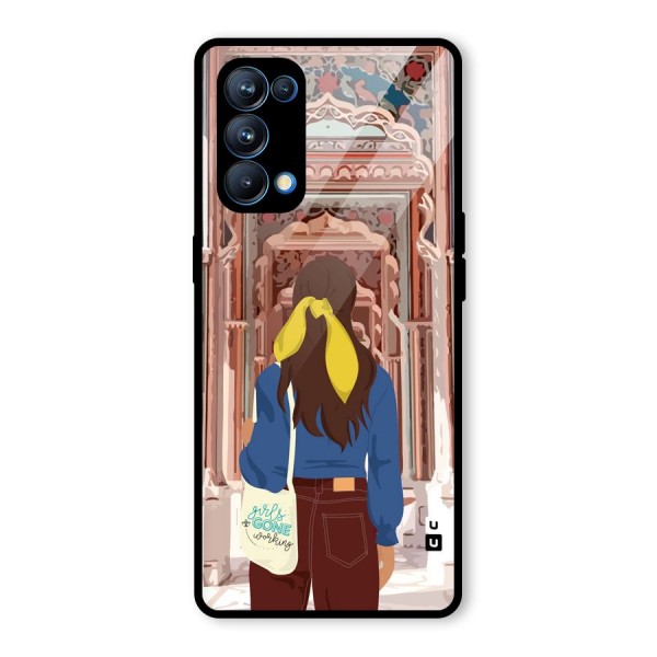 wonderful Girl Glass Back Case for Oppo Reno5 Pro 5G