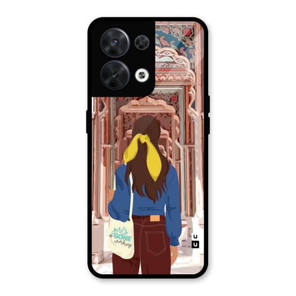 wonderful Girl Glass Back Case for Oppo Reno8 5G