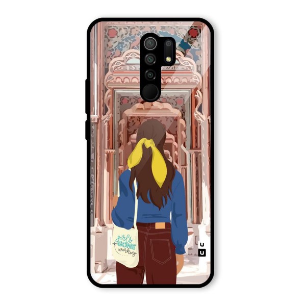 wonderful Girl Glass Back Case for Poco M2