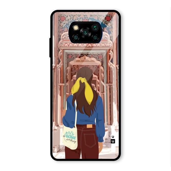 wonderful Girl Glass Back Case for Poco X3 Pro