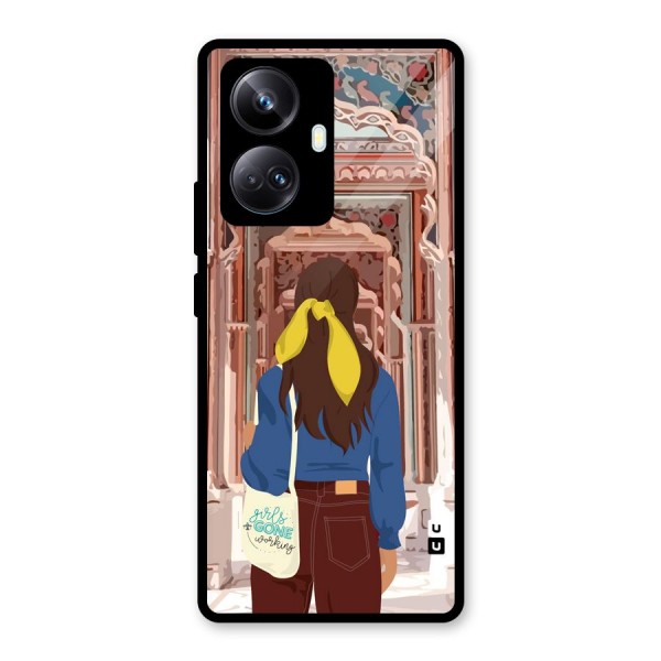 wonderful Girl Glass Back Case for Realme 10 Pro Plus