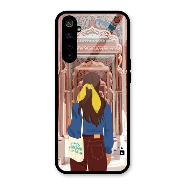 wonderful Girl Glass Back Case for Realme 6