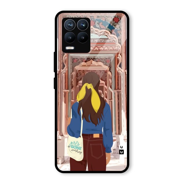 wonderful Girl Glass Back Case for Realme 8