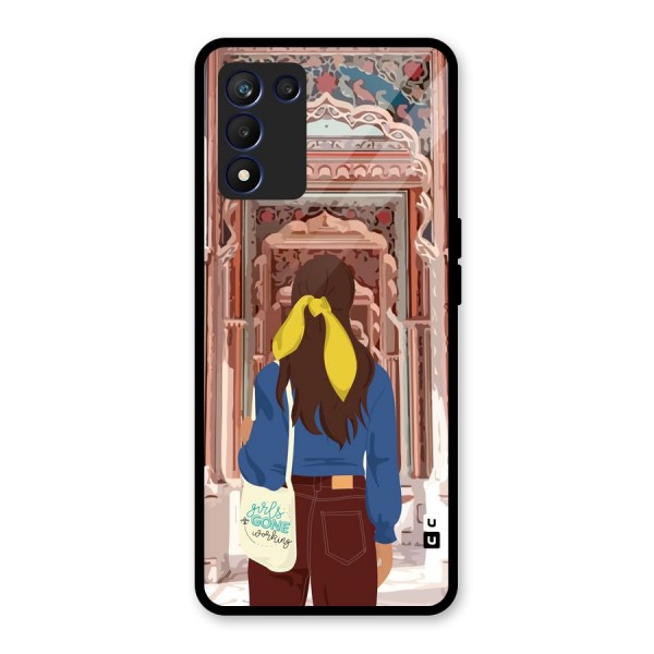 wonderful Girl Glass Back Case for Realme 9 5G Speed