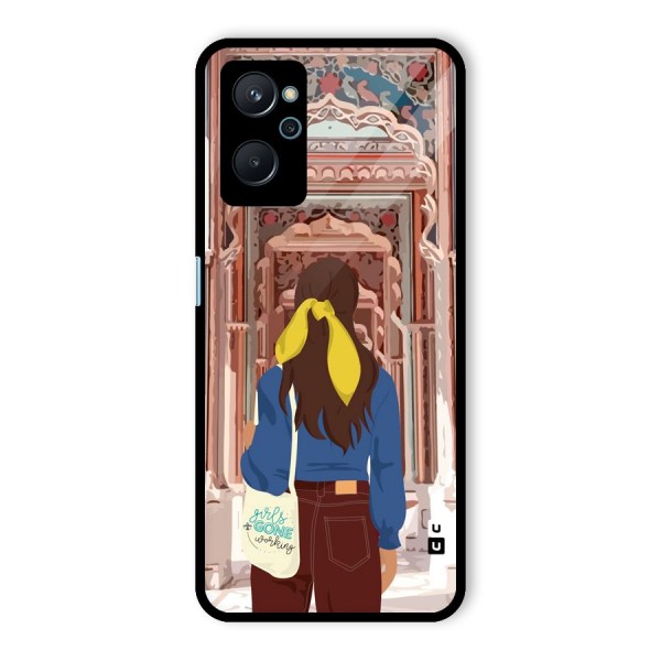 wonderful Girl Glass Back Case for Realme 9i