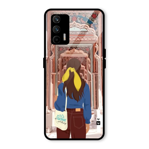 wonderful Girl Glass Back Case for Realme X7 Max