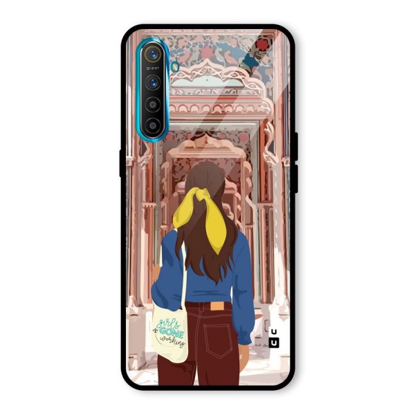 wonderful Girl Glass Back Case for Realme XT