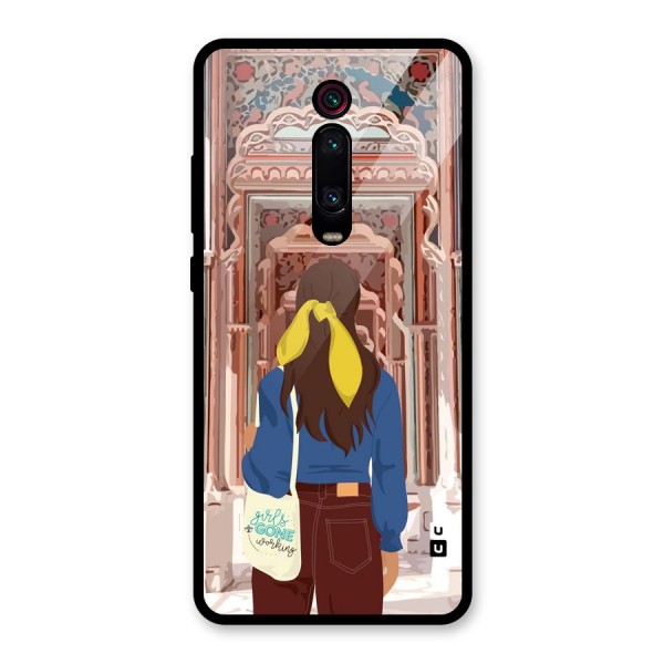 wonderful Girl Glass Back Case for Redmi K20 Pro