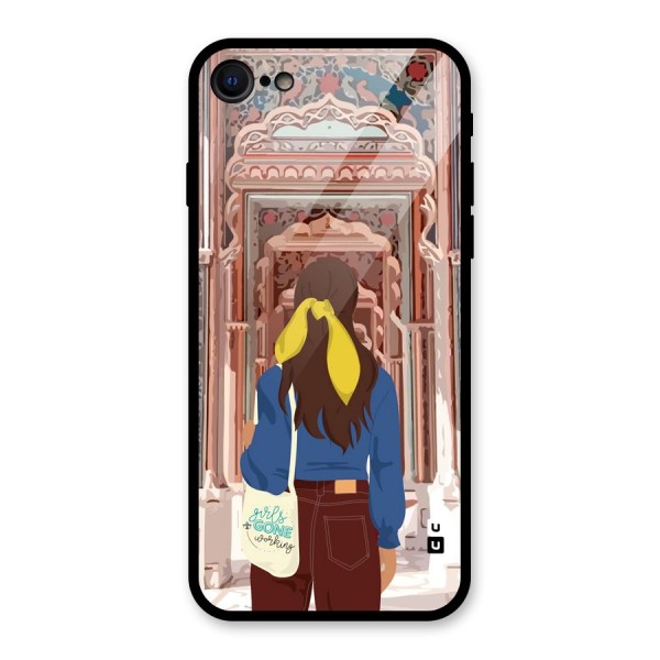 wonderful Girl Glass Back Case for iPhone 8