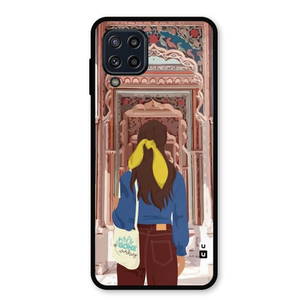 wonderful Girl Metal Back Case for Galaxy M32