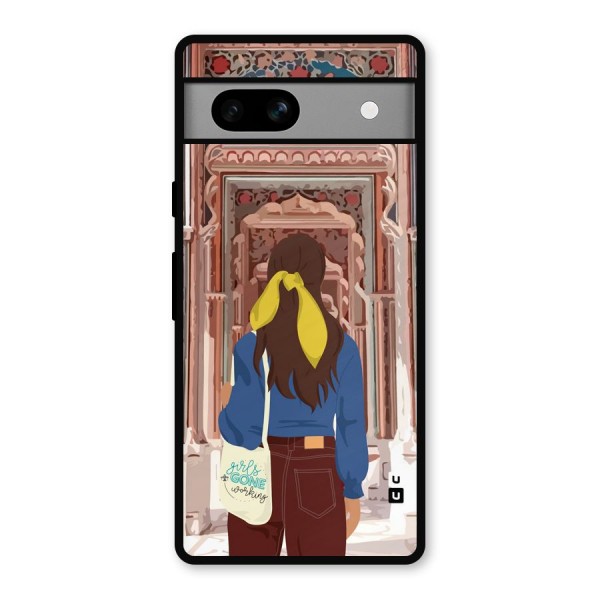 wonderful Girl Metal Back Case for Google Pixel 7a