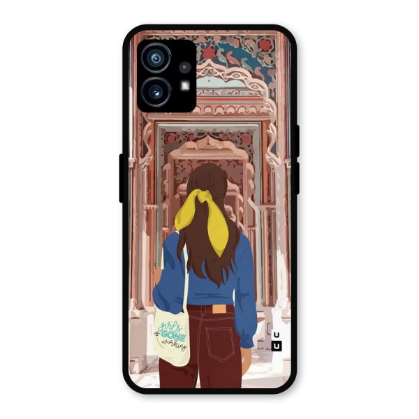 wonderful Girl Metal Back Case for Nothing Phone 1