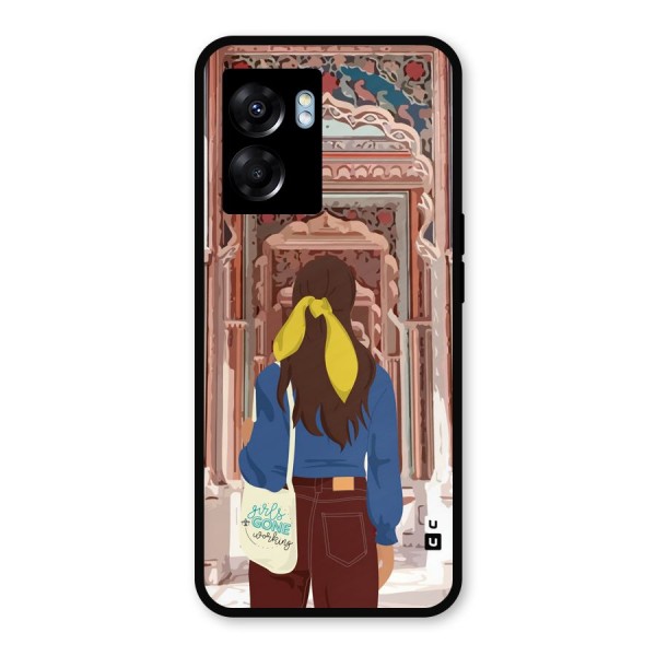 wonderful Girl Metal Back Case for Oppo K10 (5G)