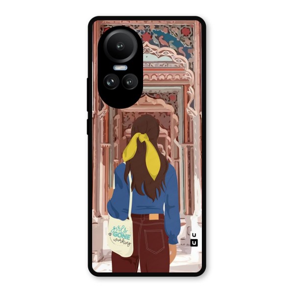 wonderful Girl Metal Back Case for Oppo Reno10