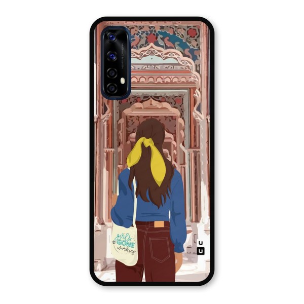 wonderful Girl Metal Back Case for Realme 7