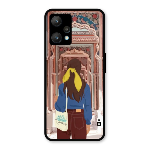 wonderful Girl Metal Back Case for Realme Narzo 50 Pro