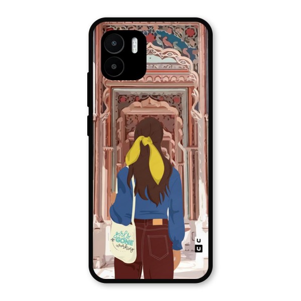 wonderful Girl Metal Back Case for Redmi A1