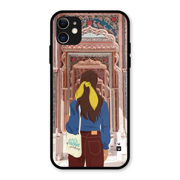 wonderful Girl Metal Back Case for iPhone 11