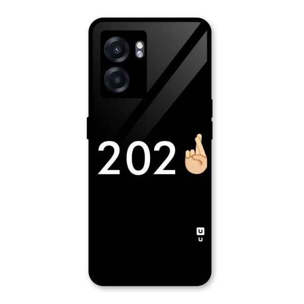 2021 Fingers Crossed Glass Back Case for Oppo K10 (5G)