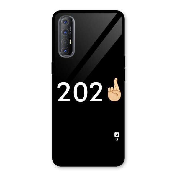 2021 Fingers Crossed Glass Back Case for Oppo Reno3 Pro